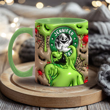 Load image into Gallery viewer, Personalized Halloween Accent Mug Custom Name Gift Idea
