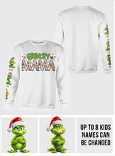 Load image into Gallery viewer, Personalized Grinch Mama All Over Shirt for Christmas Gift
