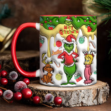 Load image into Gallery viewer, Personalized Merry Grinchmas Accent Mug Custom Name Gift
