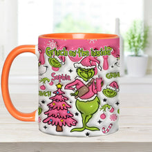 Load image into Gallery viewer, Personalized Grinch Accent Mug Custom Name Holiday Gift
