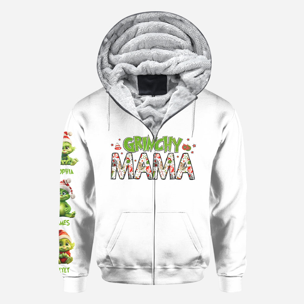 Personalized Grinch Mama All Over Shirt for Christmas Gift