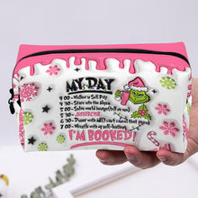 Load image into Gallery viewer, Personalized Christmas Makeup Bag Custom Name Gift
