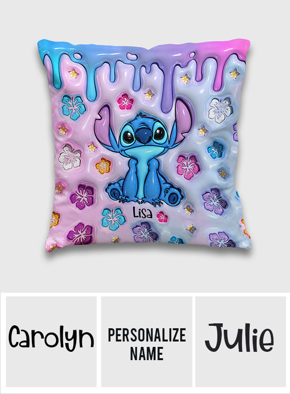 Personalized Ohana Throw Pillow Custom Name Gift for Family