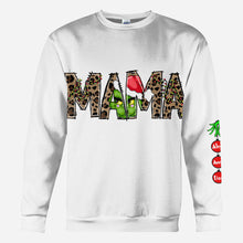 Load image into Gallery viewer, Personalized Christmas Hoodie for Mom with Grinch Design
