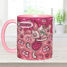Load image into Gallery viewer, Personalized Mouse Accent Mug Custom Name Gift for Kids
