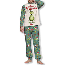 Load image into Gallery viewer, Personalized Grinch Christmas Pajama Set for Family | Custom Names
