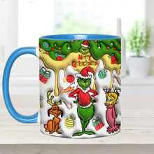 Load image into Gallery viewer, Personalized Merry Grinchmas Accent Mug Custom Name Gift
