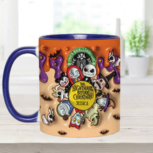 Load image into Gallery viewer, Personalized Nightmare Before Christmas Mug Custom Name Gift
