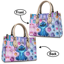 Load image into Gallery viewer, Personalized Ohana Leather Handbag Custom Name Gift for Her
