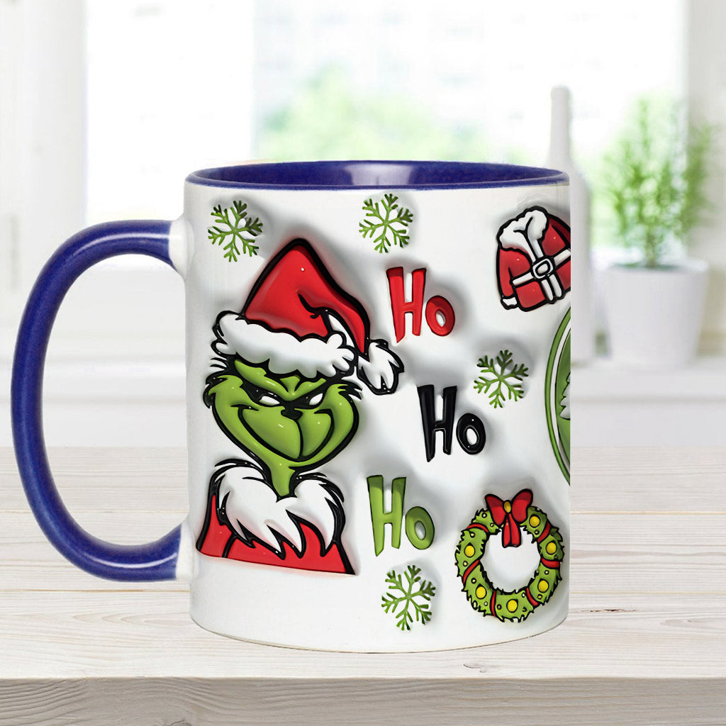Personalized Grinch Accent Mug Custom Name Holiday Gift