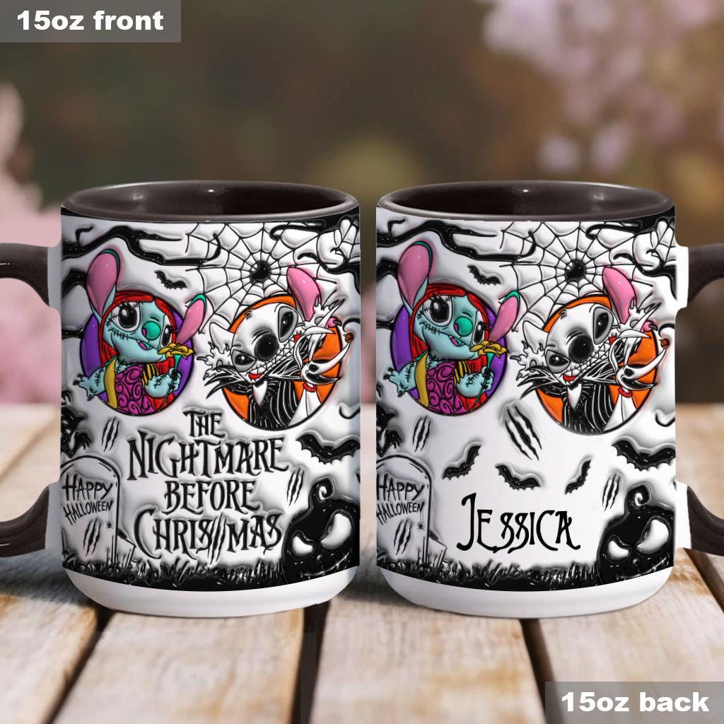 Personalized Nightmare Before Christmas Accent Mug for Gifts