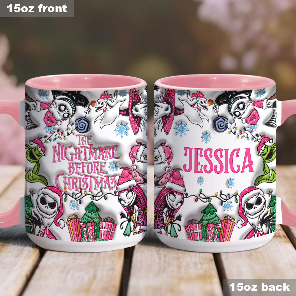 Personalized Nightmare Before Christmas Accent Mug Gift