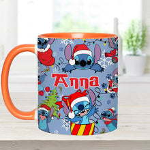 Load image into Gallery viewer, Personalized Ohana Accent Mug Custom Name Christmas Gift
