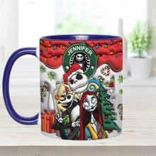 Load image into Gallery viewer, Personalized Nightmare Accent Mug Custom Name Gift for Halloween
