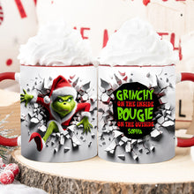 Load image into Gallery viewer, Personalized Christmas Accent Mug with Grinch Design for Holiday Gifts
