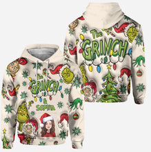 Load image into Gallery viewer, Personalized Grinch Hoodie &amp; Leggings Set Custom Name Gift for Christmas
