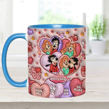 Load image into Gallery viewer, Personalized Valentine’s Day Accent Mug Custom Name Gift for Couple
