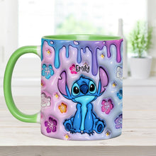 Load image into Gallery viewer, Personalized Ohana Accent Mug Custom Name Gift for Family
