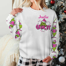 Load image into Gallery viewer, Personalized Grinchy Holiday Ugly Sweater Gift for Women
