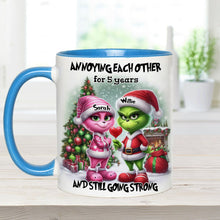 Load image into Gallery viewer, Personalized Accent Mug Annoying Each Other Gift for Couple Christmas
