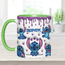 Load image into Gallery viewer, Personalized Ohana Accent Mug Custom Name Gift for Family
