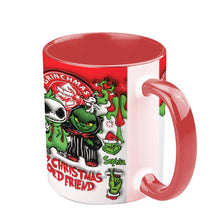Load image into Gallery viewer, Personalized Grinch Accent Mug Custom Name Christmas Gift
