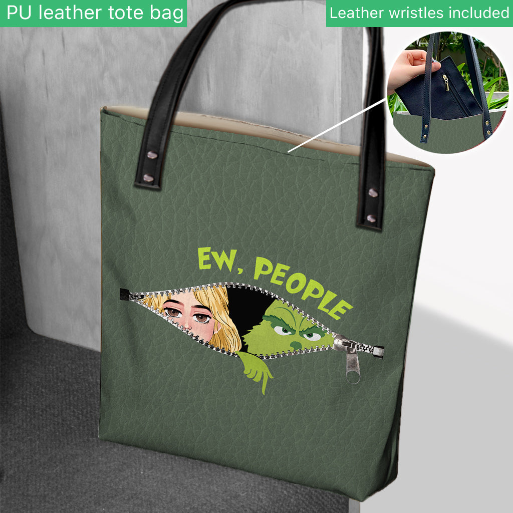 Personalized Ew People Tote Bag Custom Name Gift for Christmas