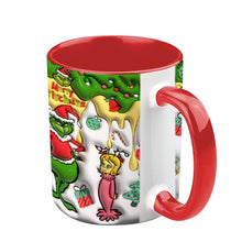 Load image into Gallery viewer, Personalized Merry Grinchmas Accent Mug Custom Name Gift
