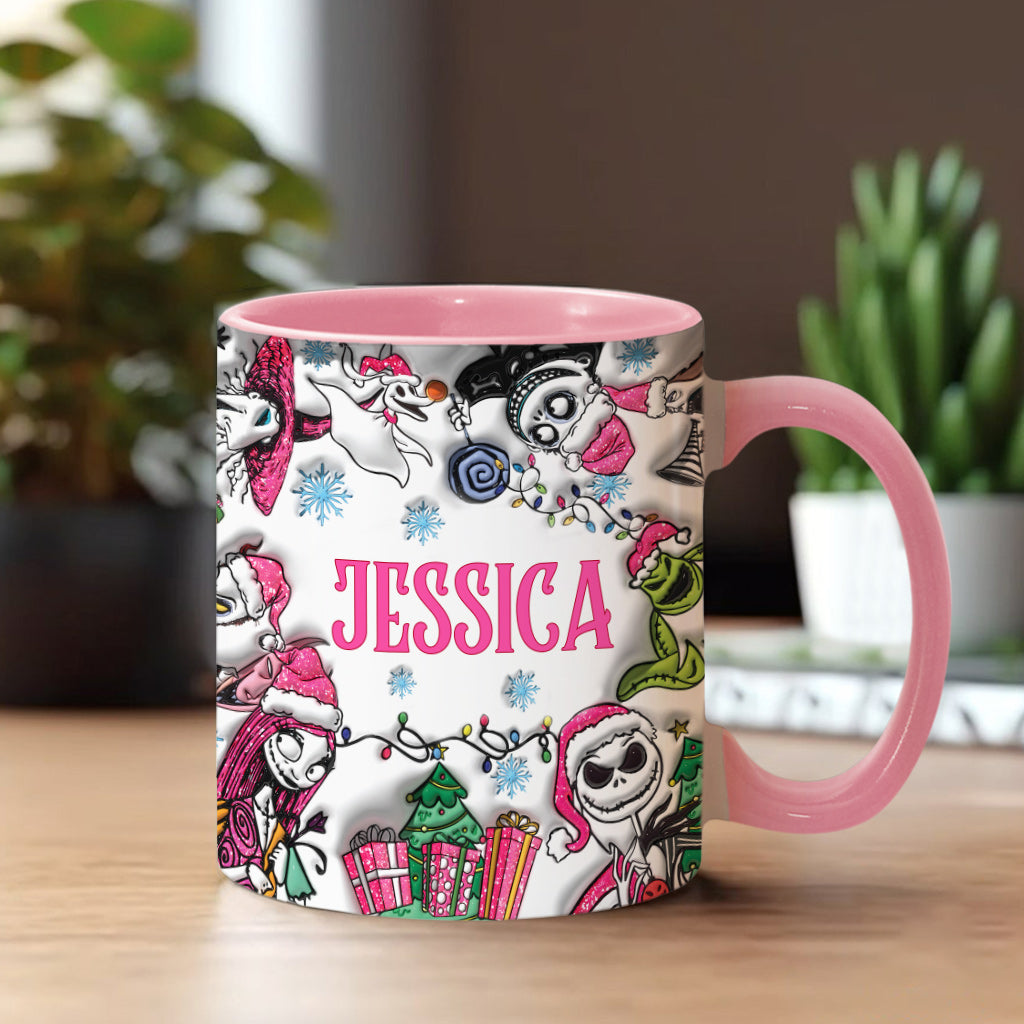 Personalized Nightmare Before Christmas Accent Mug Gift