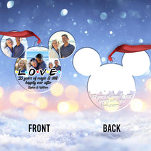 Load image into Gallery viewer, Personalized Mouse Ears Ornament Custom Name for Christmas Gift
