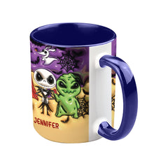 Load image into Gallery viewer, Personalized Nightmare Accent Mug Custom Name Gift for Halloween
