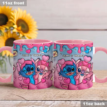 Load image into Gallery viewer, Personalized Ohana Accent Mug Custom Names Gift for Couples
