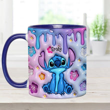 Load image into Gallery viewer, Personalized Ohana Accent Mug Custom Name Gift for Family
