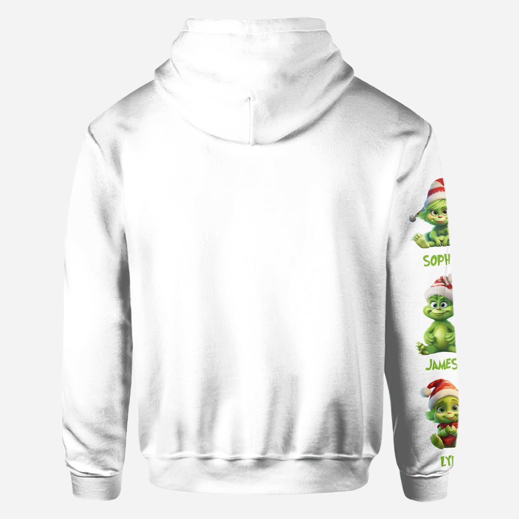 Personalized Grinch Mama All Over Shirt for Christmas Gift