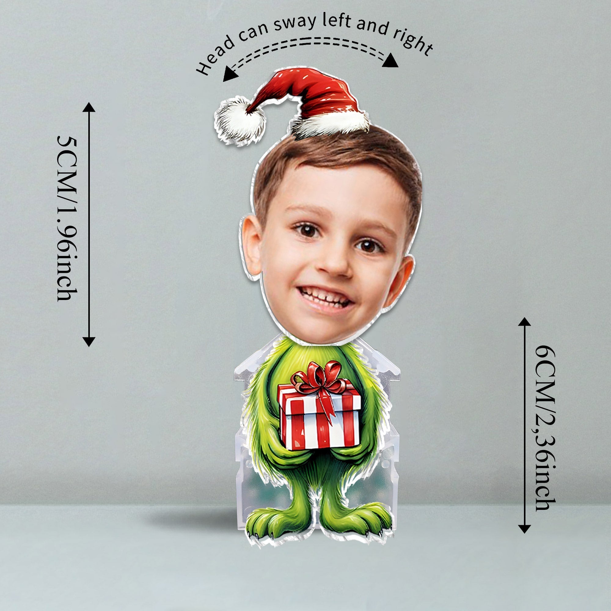 Personalized Shaking Head Christmas Decoration Custom Gift