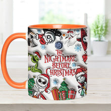 Load image into Gallery viewer, Personalized Nightmare Before Christmas Accent Mug Gift for Halloween &amp; Christmas
