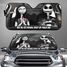 Load image into Gallery viewer, Personalized Nightmare Car Sunshade Custom Names Gift for Couple
