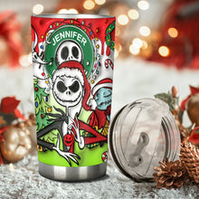 Load image into Gallery viewer, Personalized Nightmare Tumbler Custom Name Stainless Steel Gift for Halloween Christmas
