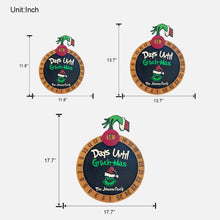 Load image into Gallery viewer, Personalized Grinch Christmas Countdown Sign for Family

