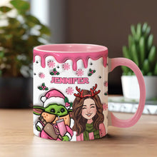 Load image into Gallery viewer, Personalized Cute Accent Mug Custom Name Gift for Mom
