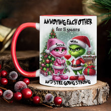 Load image into Gallery viewer, Personalized Accent Mug Annoying Each Other Gift for Couple Christmas
