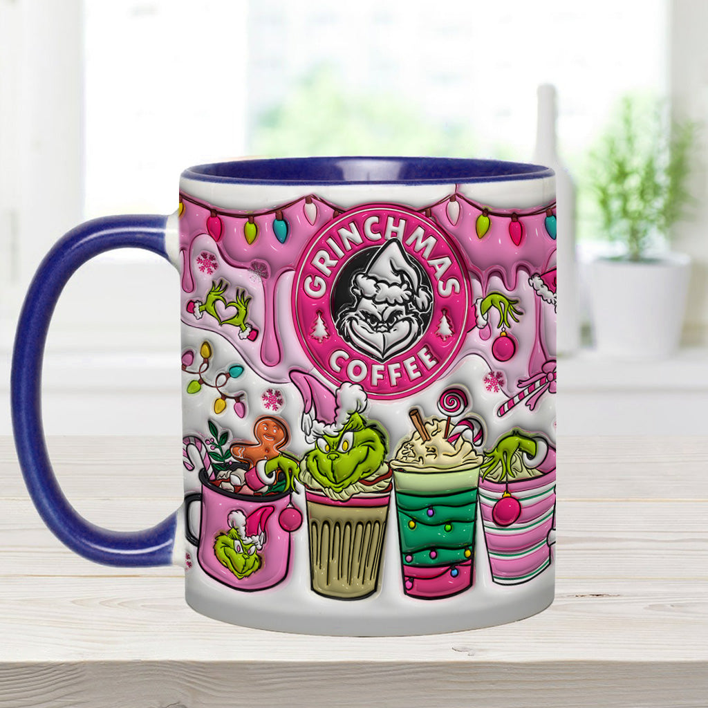 Personalized Grinchmas Coffee Accent Mug Custom Gift for Christmas