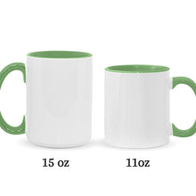Load image into Gallery viewer, Personalized Christmas Accent Mug with Grinch Design for Kids
