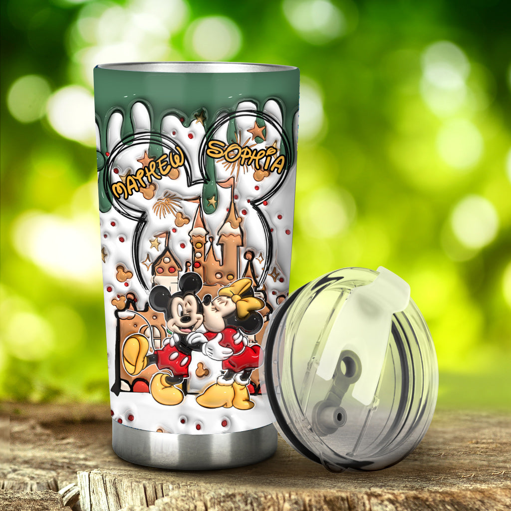 Personalized Mouse Tumbler Custom Name Gift for Couples
