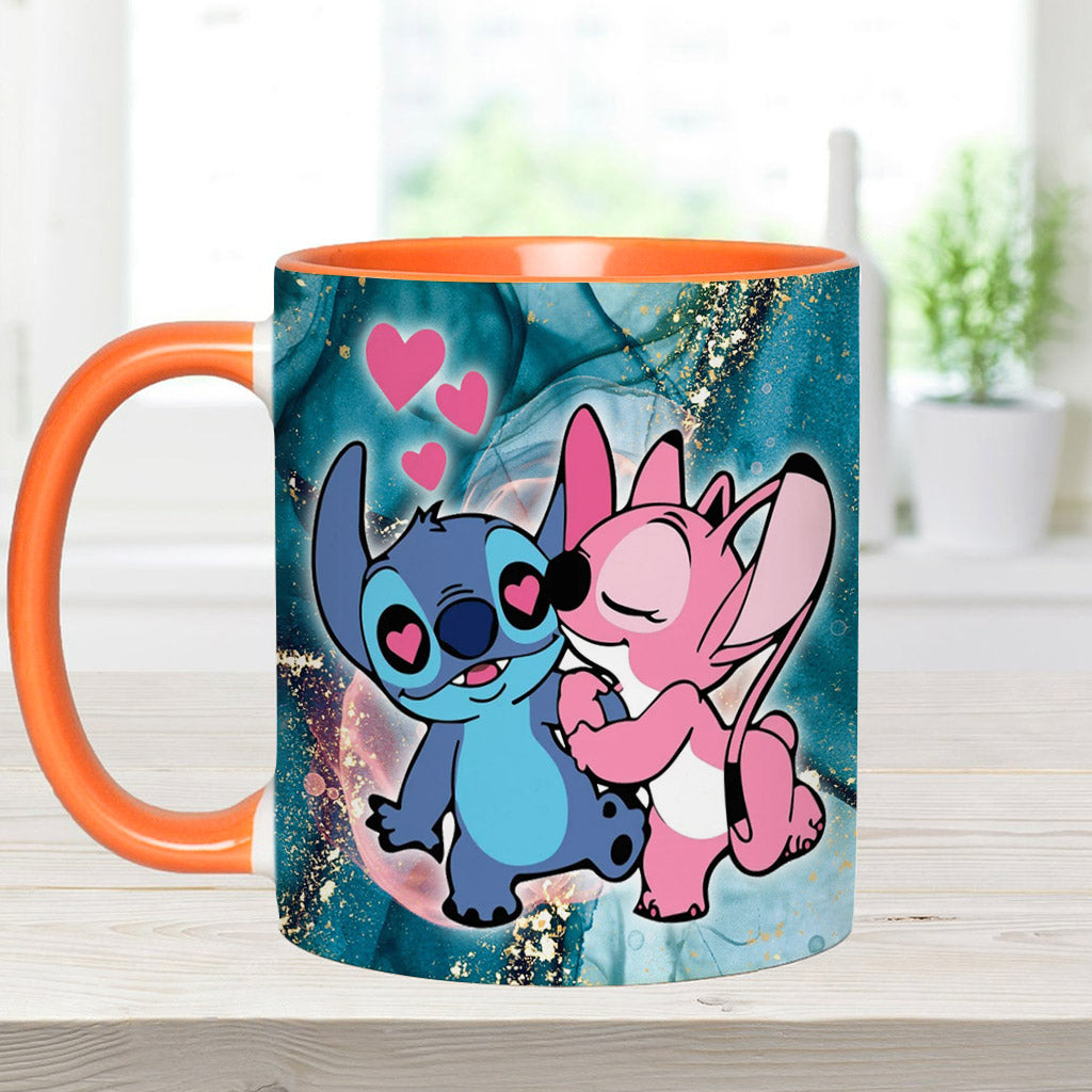 Personalized Ohana Accent Mug Custom Name Gift for Couples