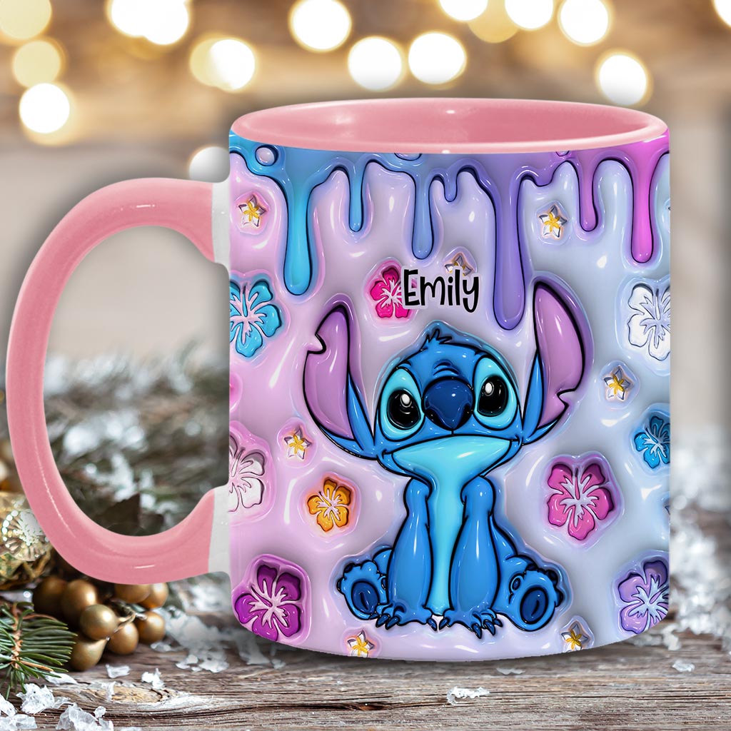 Personalized Ohana Accent Mug Custom Name Gift for Family