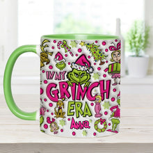 Load image into Gallery viewer, Personalized Grinch Accent Mug Custom Name Holiday Gift
