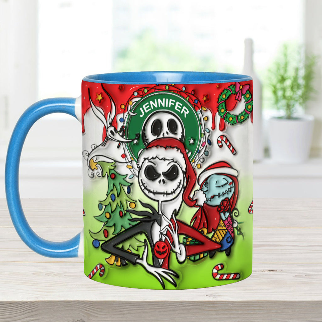 Personalized Nightmare Accent Mug Custom Name Halloween Gift