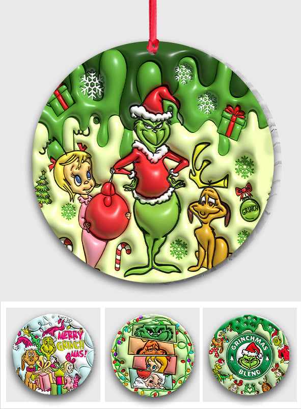 Personalized Grinchmas Christmas Ornament Custom Gift