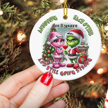 Load image into Gallery viewer, Personalized Ceramic Christmas Ornament Annoying Each Other Gift for Couple
